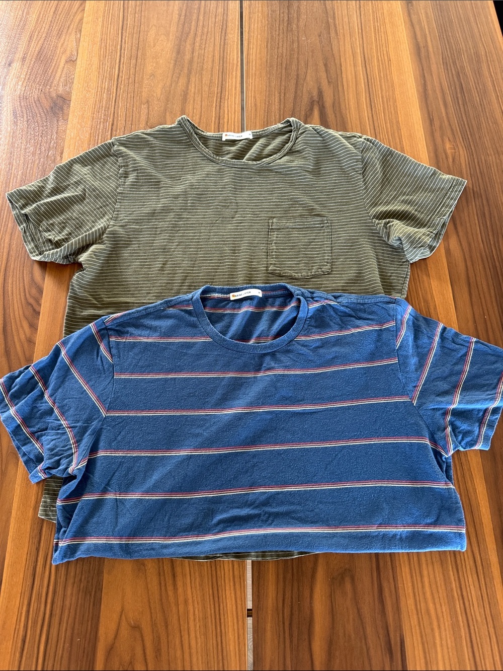 2 Marine Layer Men’s striped T-shirts size Medium